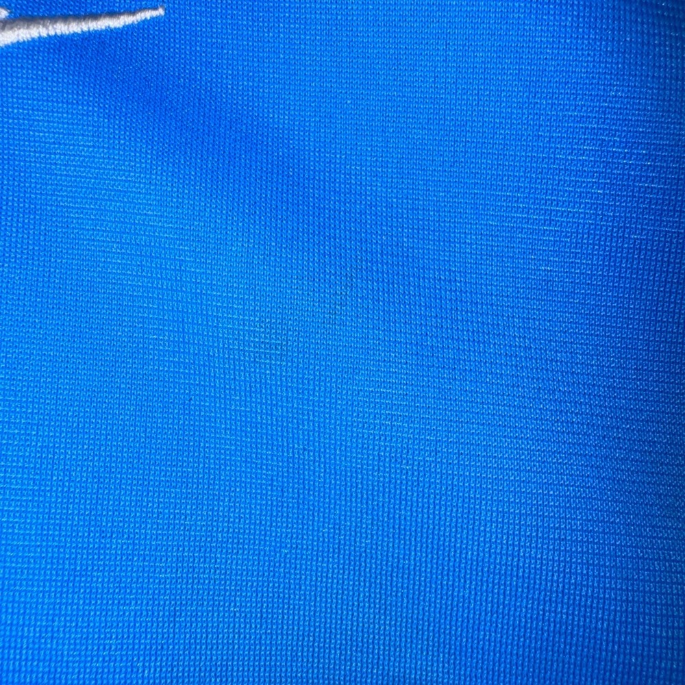 Nike Mens Colorblock Half Zip Hoodie Blue Navy Orange Swoosh Size M - Picture 9 of 15